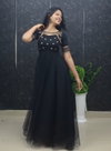 Feni Organza With Embroidery Work Gown With Koti Wholesale Market In Surat